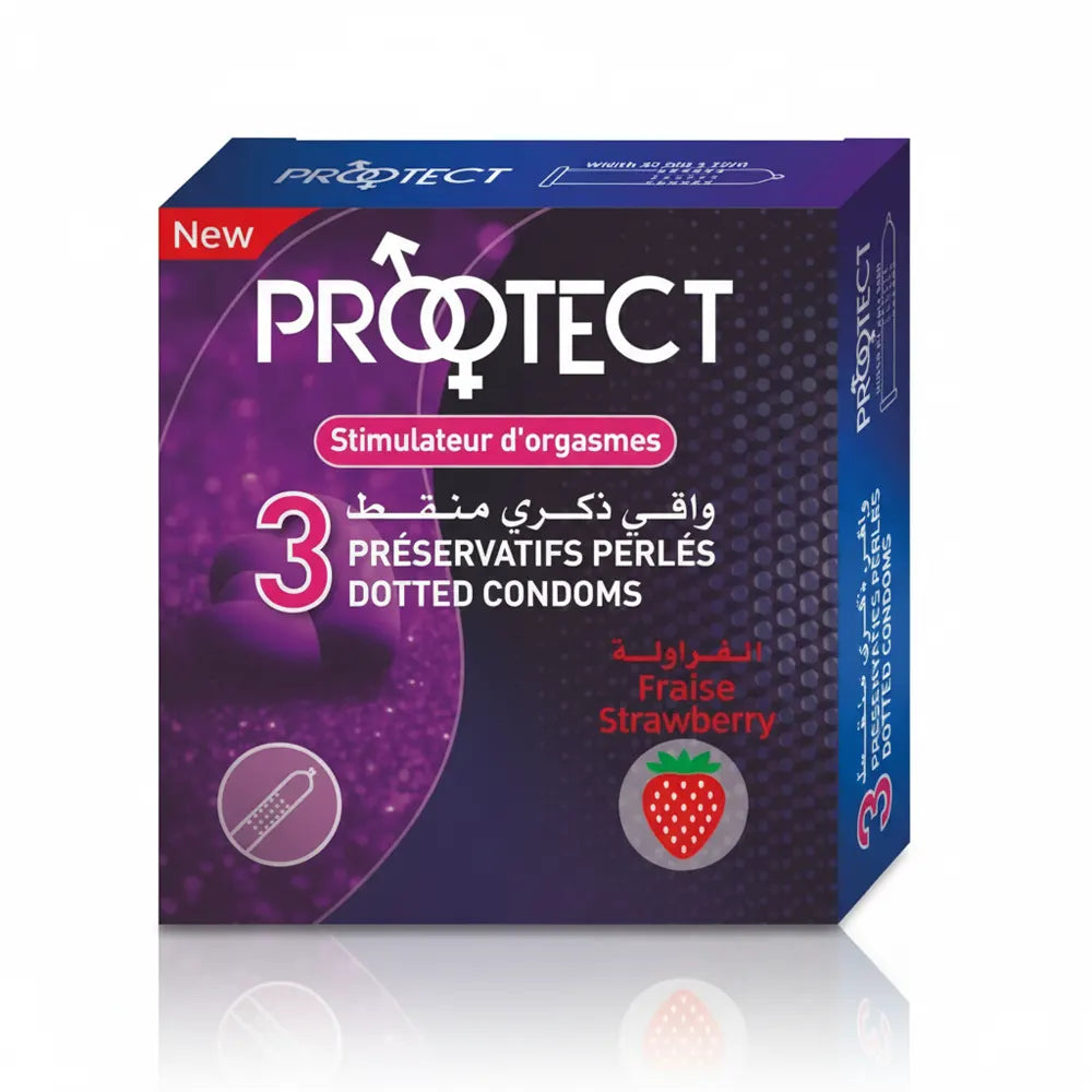 Protect Preservativos de Fresa – 3 Piezas