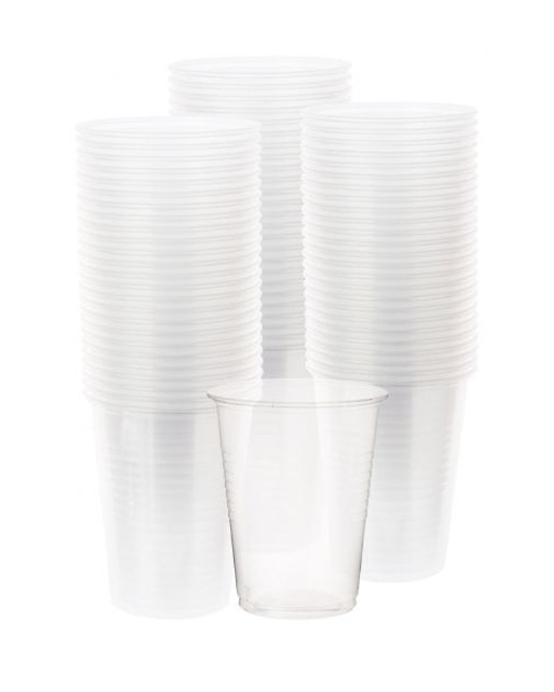 Set of 100 Plastic Cups - Clear