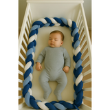 Babymat Tour de Lit Tressé - Bleu