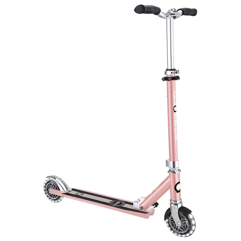 Globber Flow Elements Lights Chrome Scooter - Pink