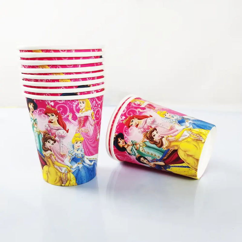 Pack of 10 Paper Cups - Princesses