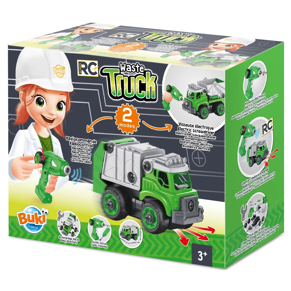 Buki Ingénieur Junior Camion de Poubelle 3A+