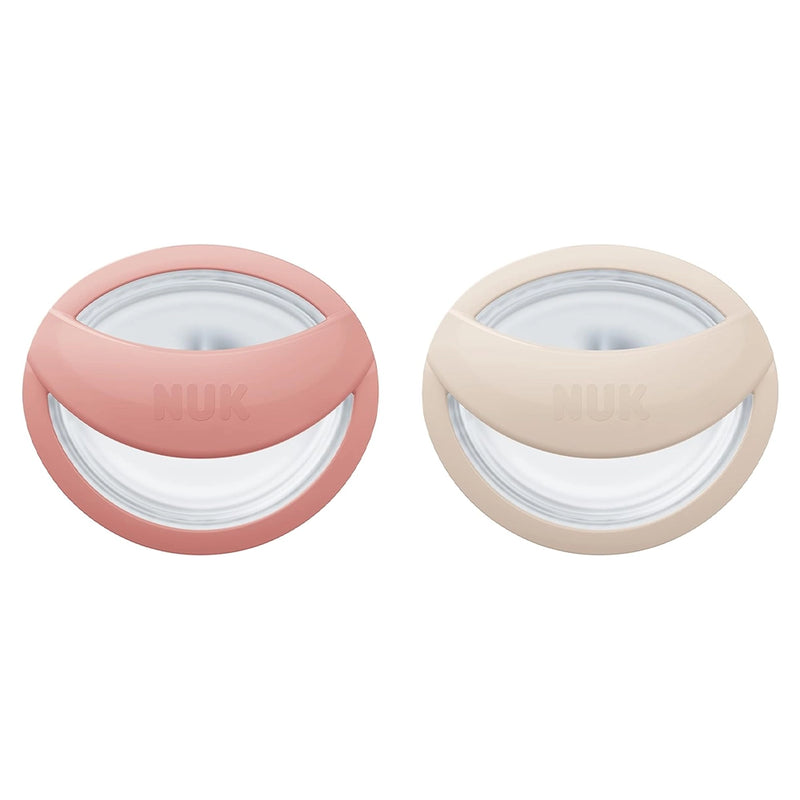 NUK Set of 2 MommyFeel Pacifiers 0-9M - Pink & Beige