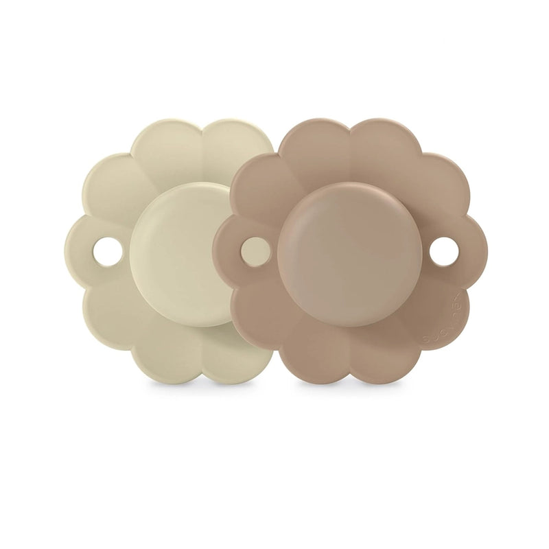 Suavinex Pack of 2 Physiological Pacifiers 0-6M - Gray & Cork