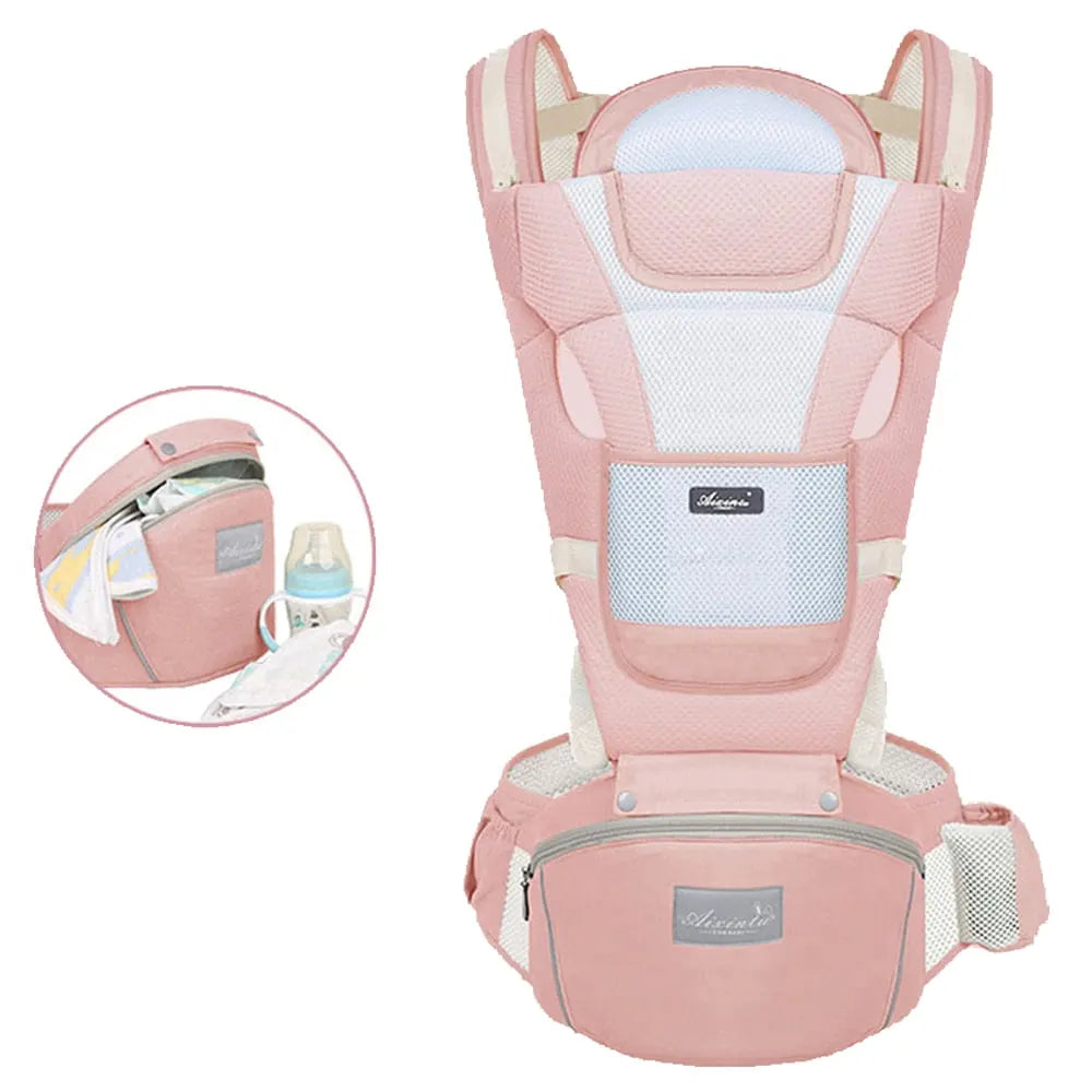 Multifunctional Baby Carrier with Integrated Hip Seat