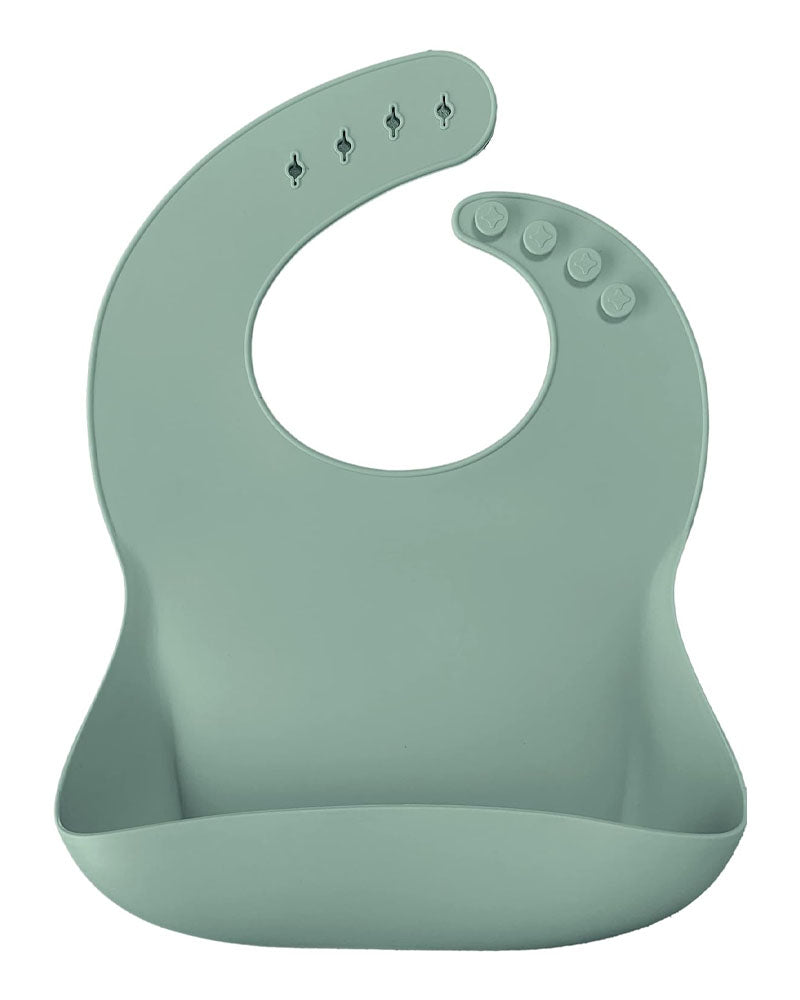 MINIKOIOI Babero De Silicona Con Correa Para El Cuello - Verde