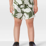 Short en Molleton à Enfiler Garçon Carter's - Tropical Vert & Blanc