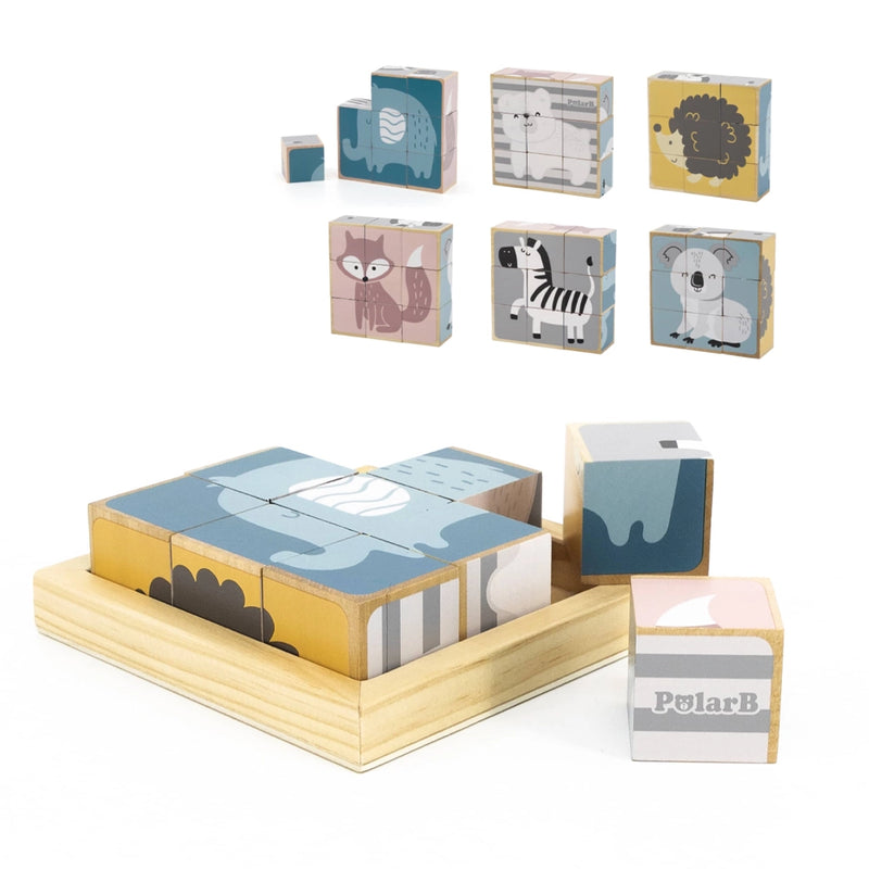 Viga Toys PolarB Blocs de Puzzle à 6 Faces 24M+