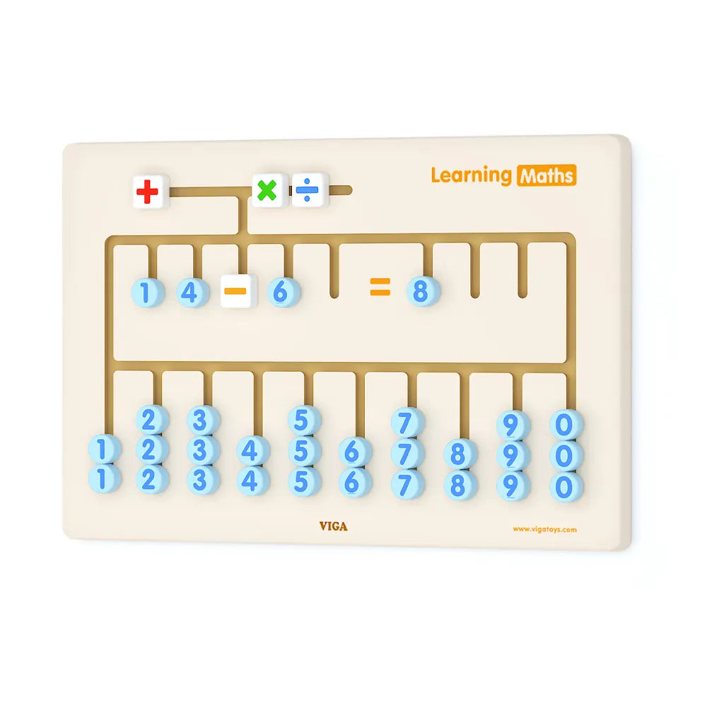 Viga Toys Jouet Mural Apprentissage des Maths en Bois - 3A+