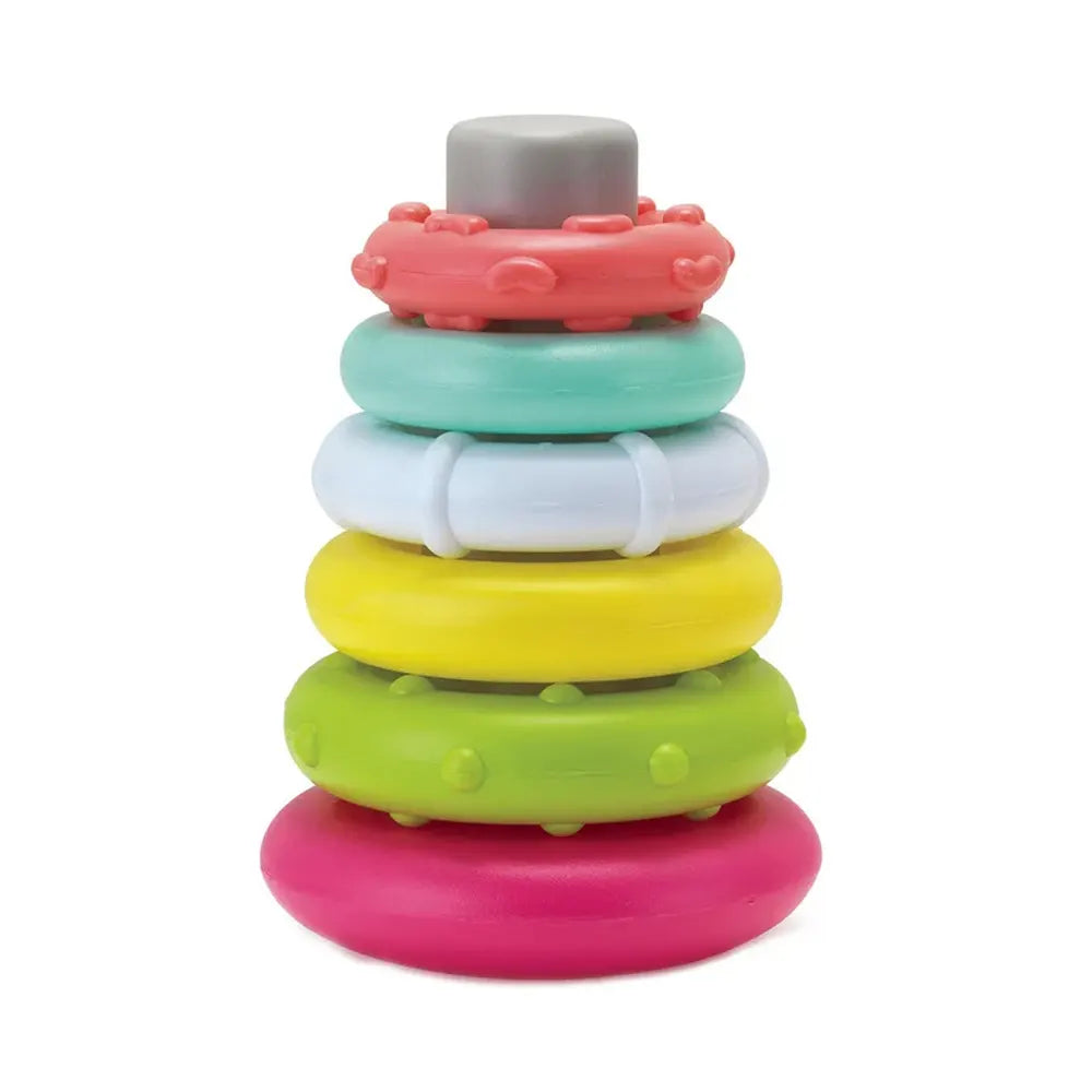 Infantino Anillos Apilables Rosa – 6M+