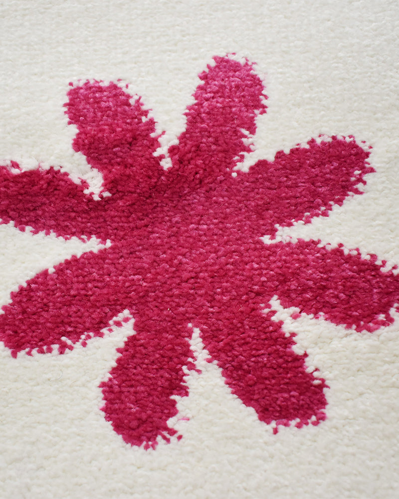 Tapis Rectangulaire Papillons Un Amour de Tapis - Beige & Rose