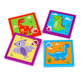 Lot de 2 Puzzles Glissants Dinosaure – 3A+