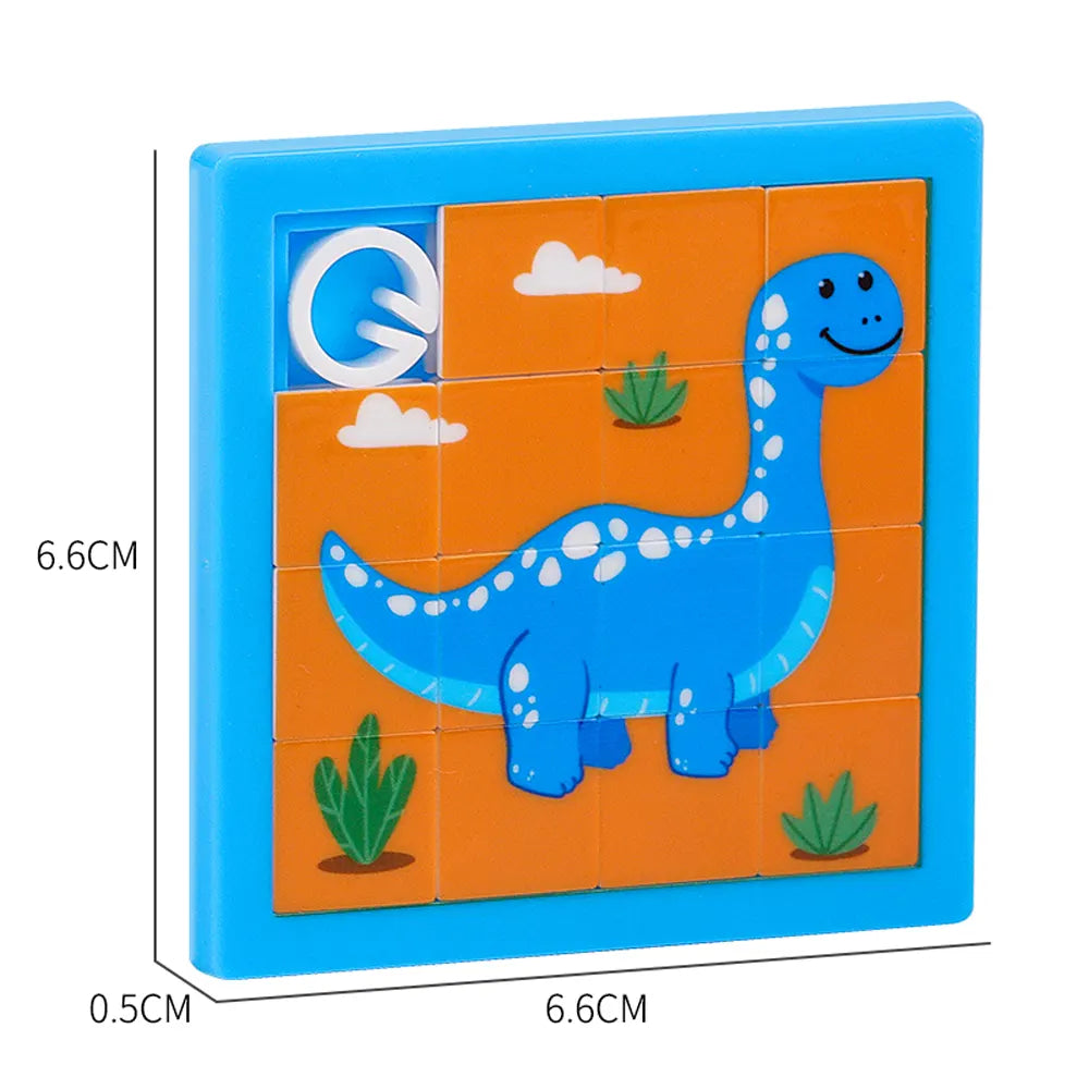 Lot de 2 Puzzles Glissants Dinosaure – 3A+