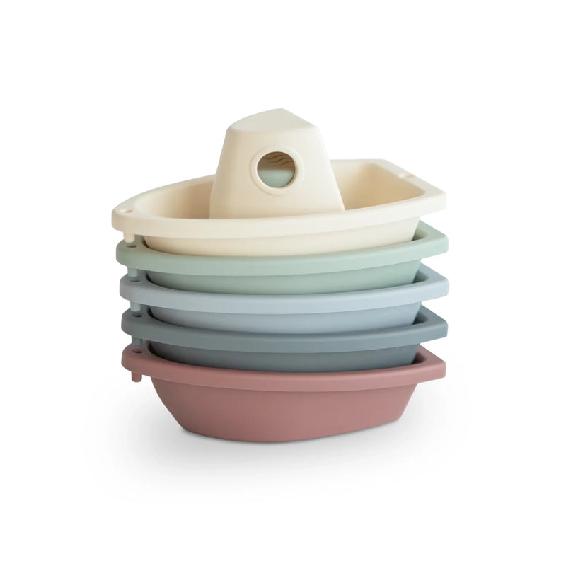 Mushie Set de 5 Barcos de Baño 10M+
