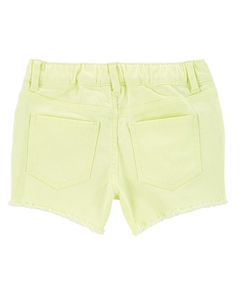 Short en Denim en Sergé Fluo OshKosh - Jaune