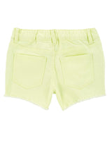 Short en Denim en Sergé Fluo OshKosh - Jaune