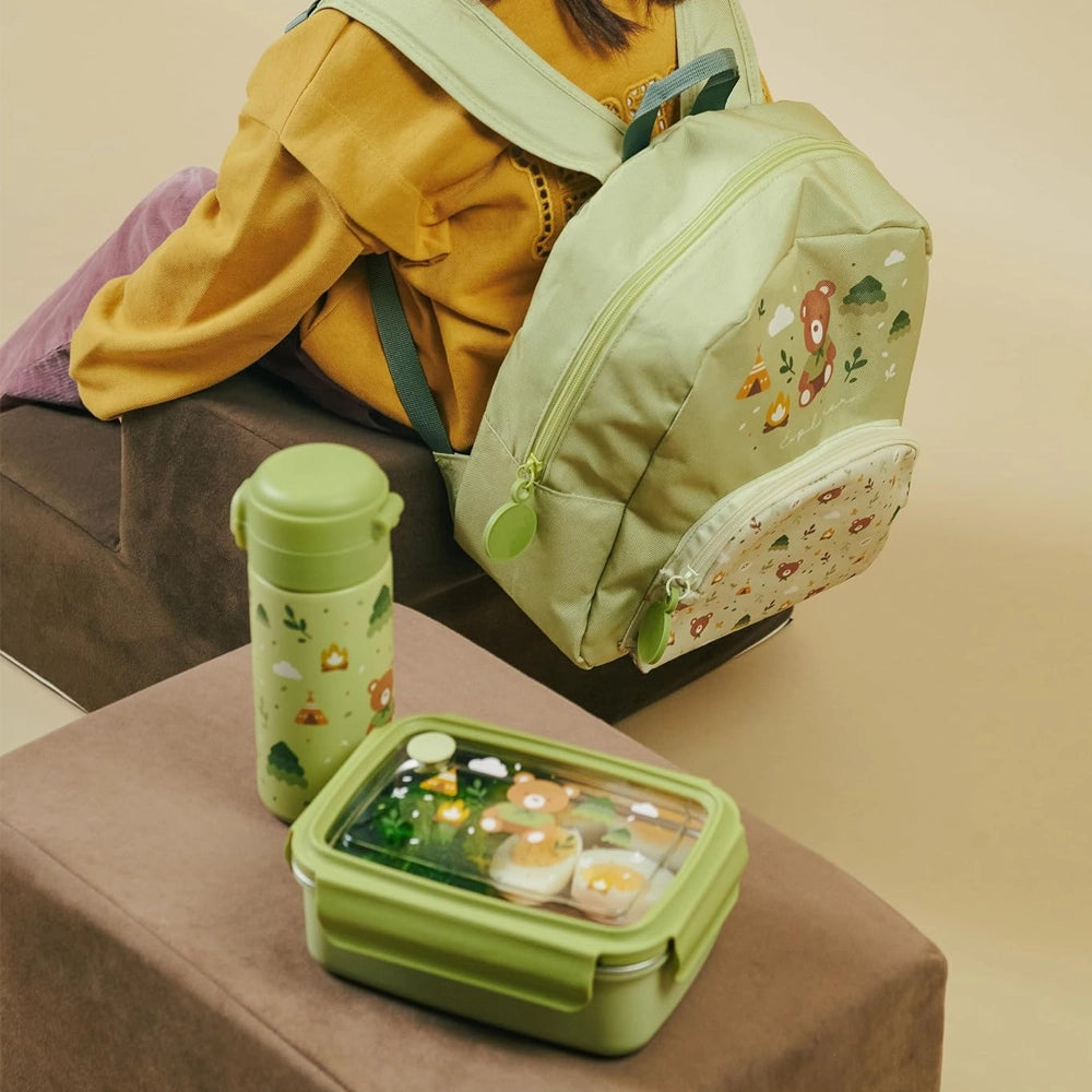 Miniland Boîte à Lunch Acier Inoxydable - Vert