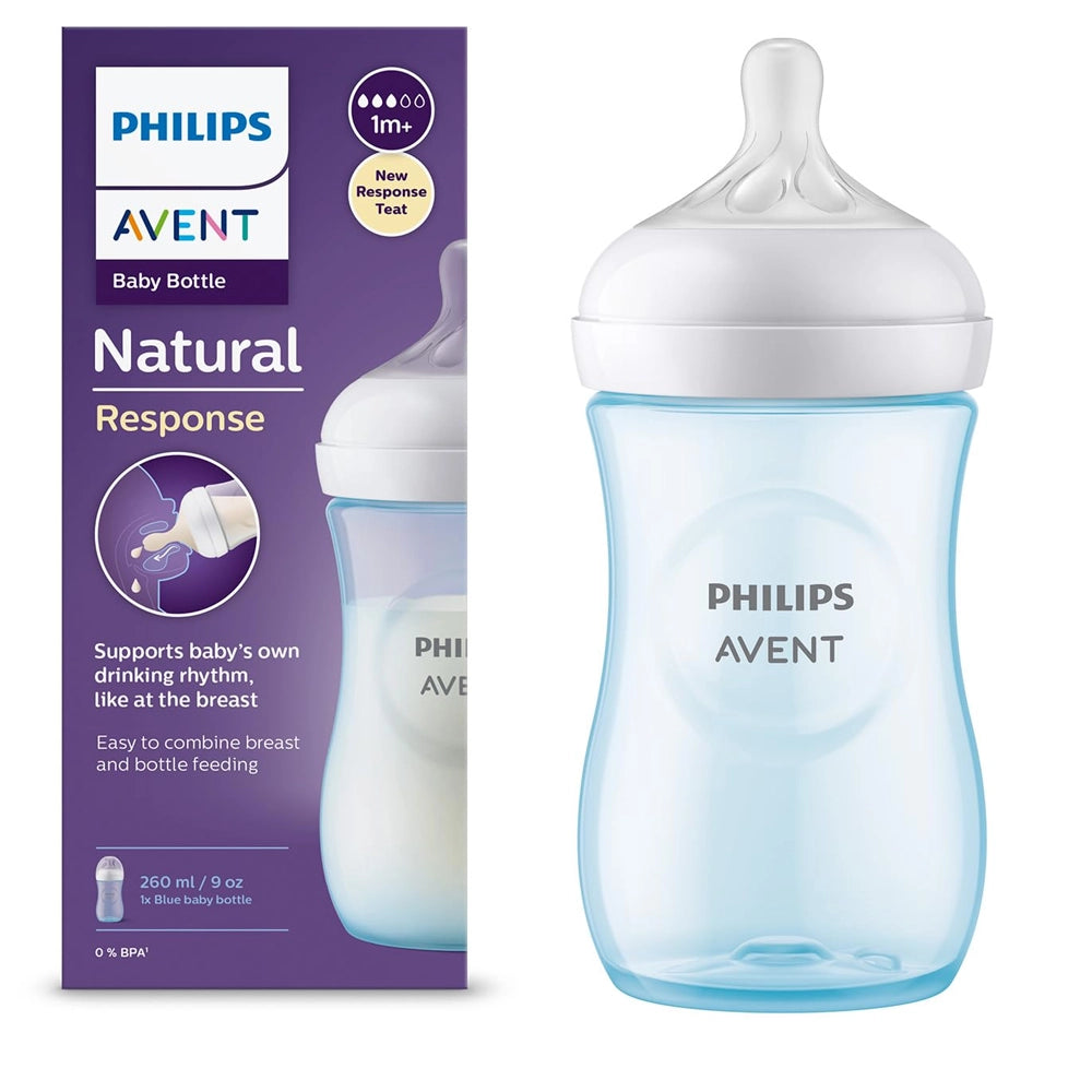 Philips Avent Biberon Réponse Naturelle Bleu - 260ml