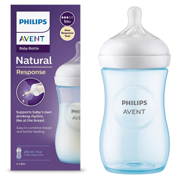 Philips Avent Biberon Réponse Naturelle Bleu - 260ml