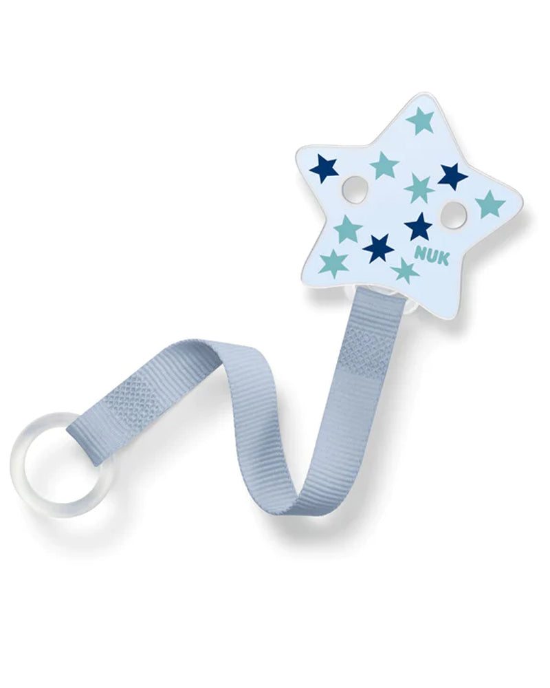 Clip para chupete con cinta universal NUK - Azul