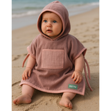 Babymat Poncho de Plage - Rose