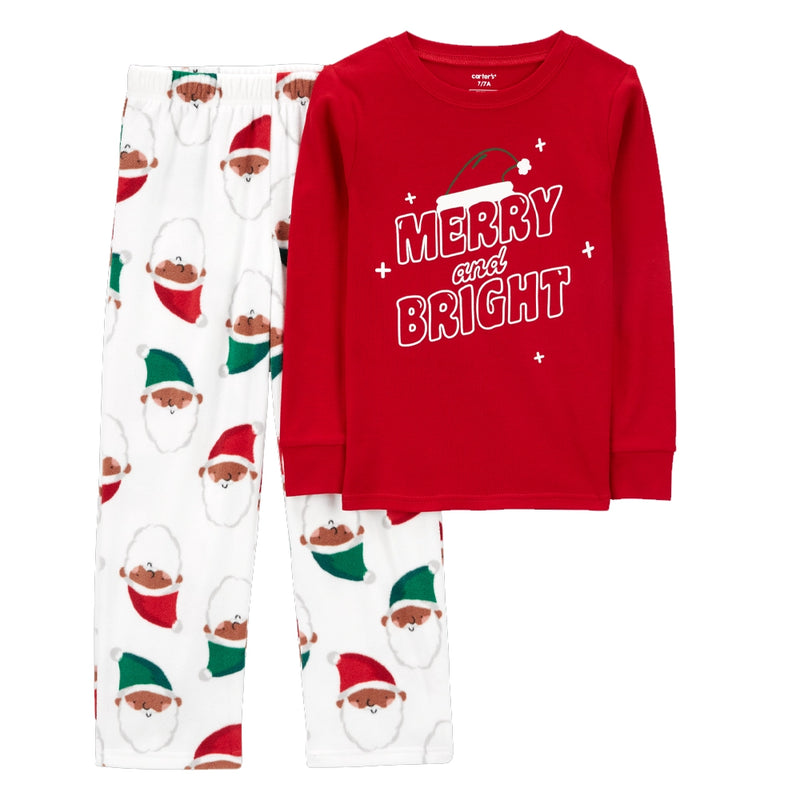 Carter's 2-Piece Fleece & Cotton Pajamas - Santa Claus