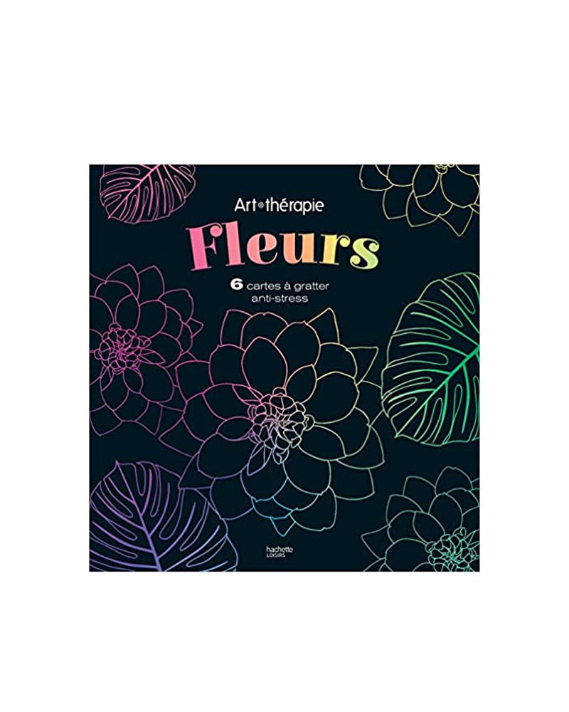 Tarjetas rasca y gana de terapia artística - Flores