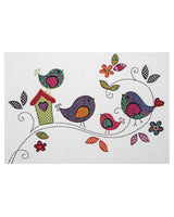Tapis Rectangulaire Kids Oiseaux Un Amour de Tapis - Crème