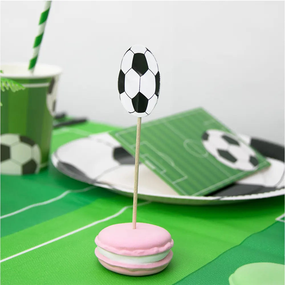 Pics à cocktail décoratifs Ballon de Football 12cm