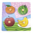 Viga Toys Puzzle à Boutons en Bois 12M+ - Fruits