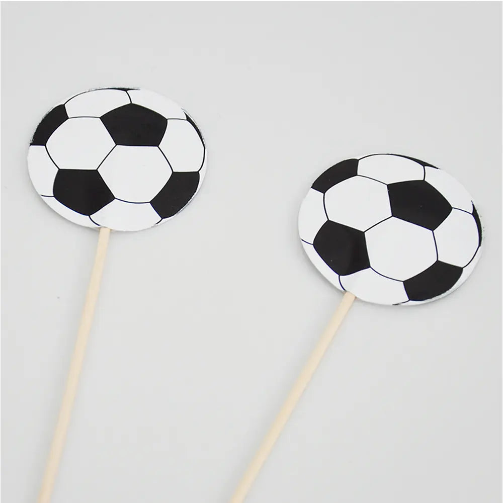 Pics à cocktail décoratifs Ballon de Football 12cm