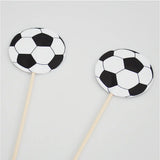 Pics à cocktail décoratifs Ballon de Football 12cm