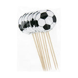 Pics à cocktail décoratifs Ballon de Football 12cm