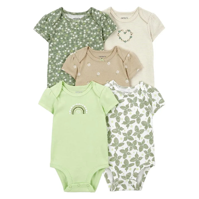 Carter's Pack de 5 bodis de manga corta - Multicolor
