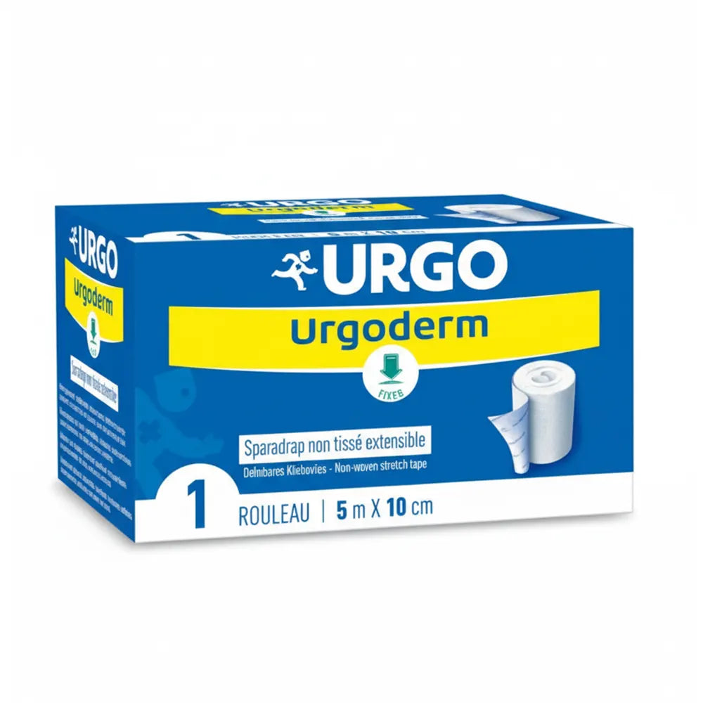Urgo Urgoderm Esparadrapo de Tejido no Tejido Extensible – 10 cm x 5 m