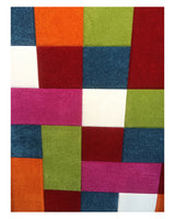 Tapis Rectangulaire Kids Carreaux Un Amour de Tapis - Multicolore