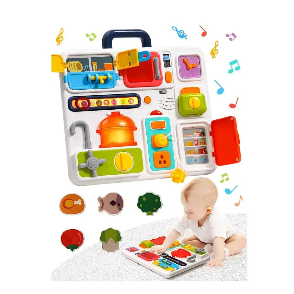 Mini Cuisine Interactive pour Bébé avec Sons et Lumières 18M+
