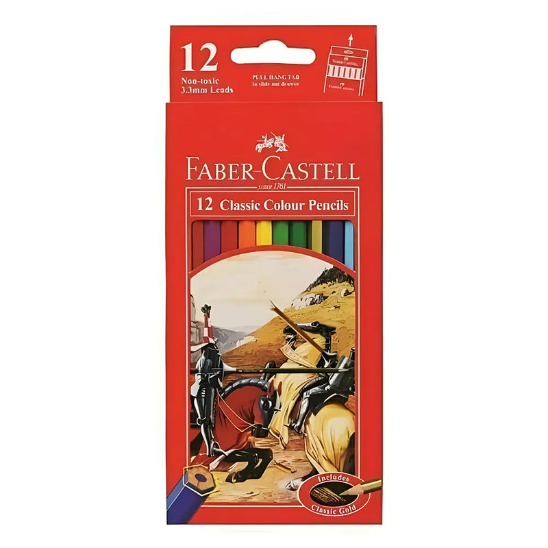 Faber-Castell Box of 12 Classic Long Colored Pencils