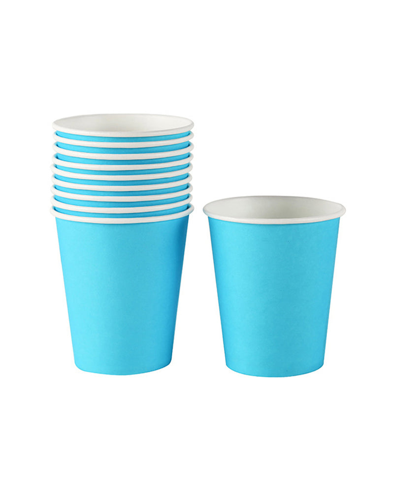 Set de 10 Gobelets Simple - Bleu Ciel