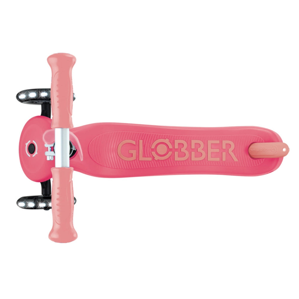 Globber Trottinette Primo Plus Lights Glow - Rose Corail