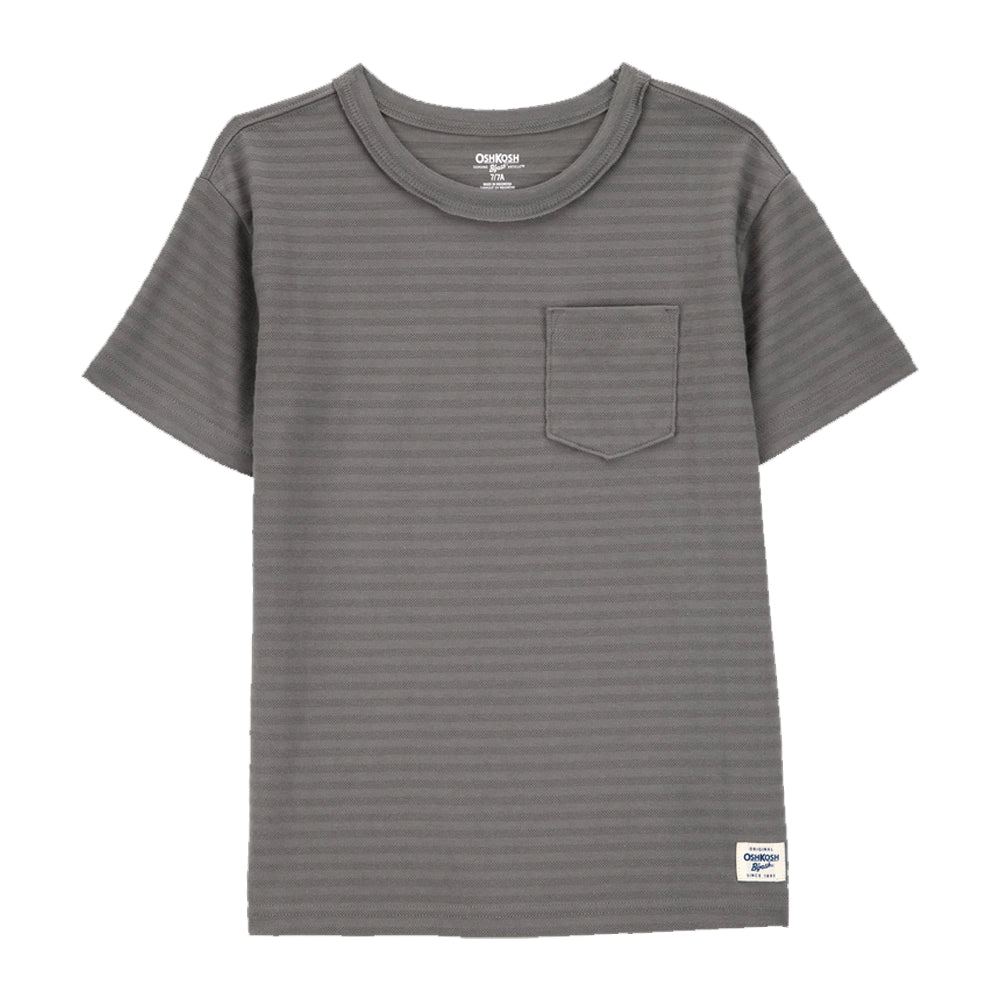 T-shirt à Manches Courtes & Poche OshKosh - Gris Foncé