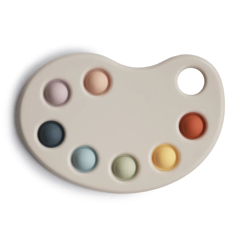Mushie Paint Palette Press Toy 10M+