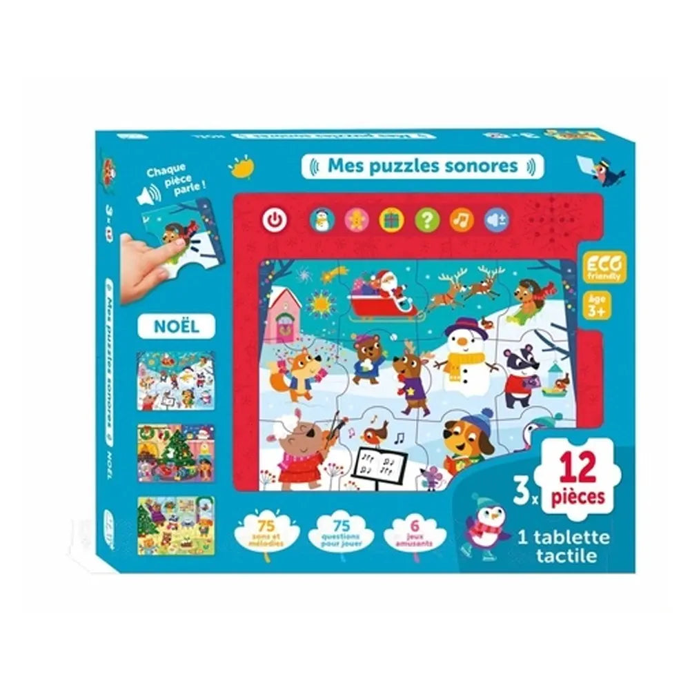Mes Puzzles Sonores 12 Pièces - 3A+
