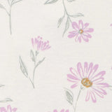 Lot de 5 Bodies à Manches Courtes Carter's - Floral Violet & Vert