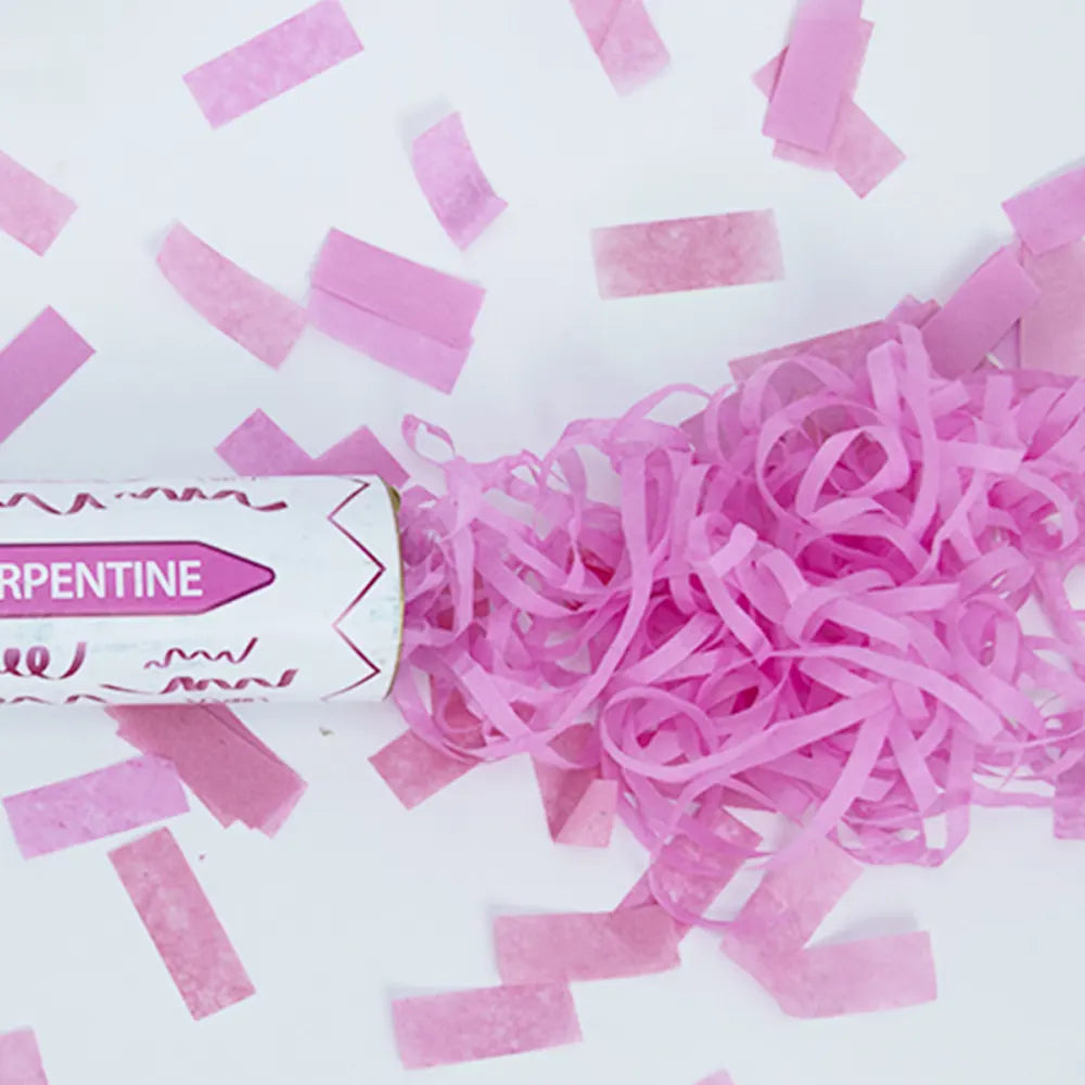 Plain Pink Confetti Cannon – 1 Piece