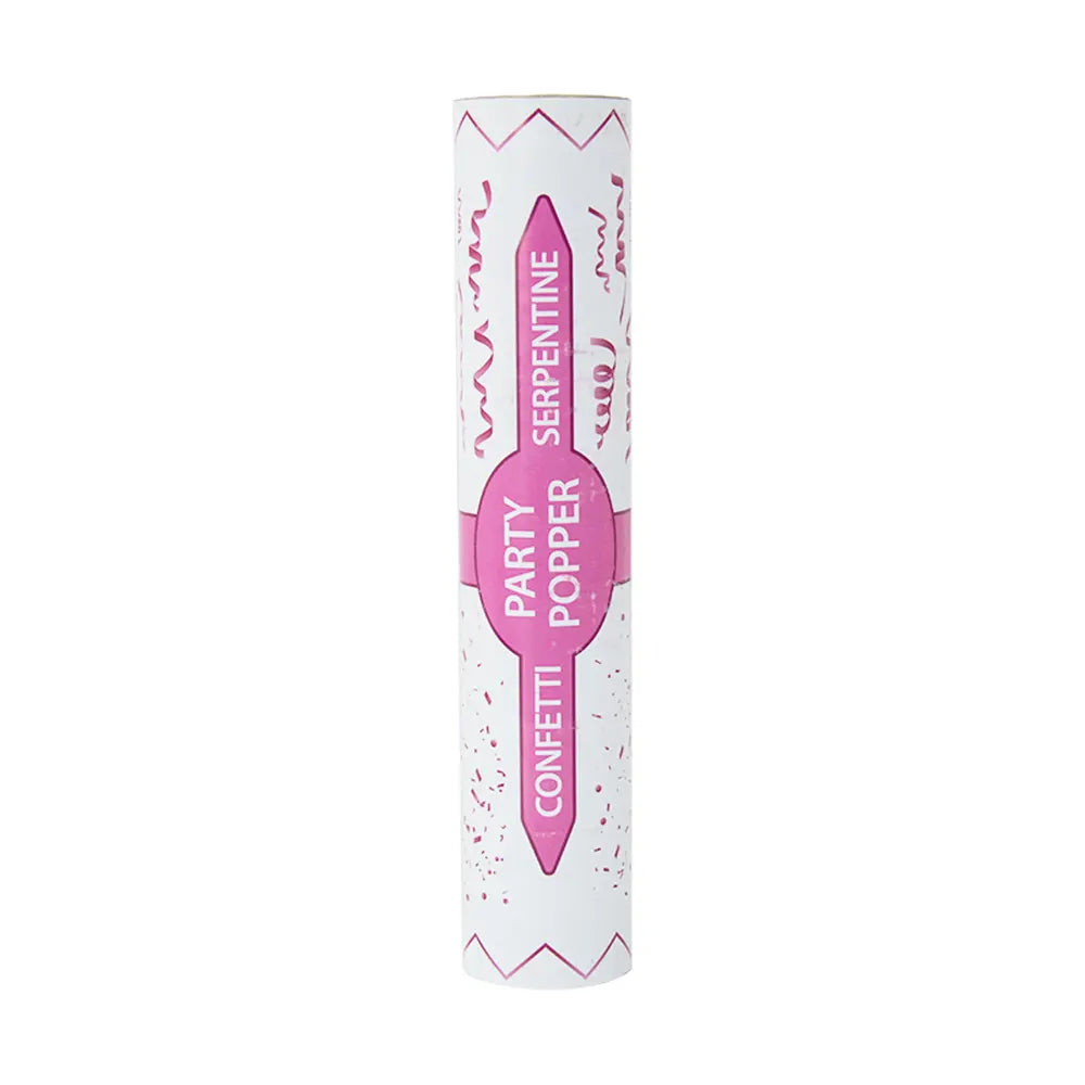 Plain Pink Confetti Cannon – 1 Piece