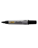 Boite de 12 Marqueurs Permanent Bic - Noir