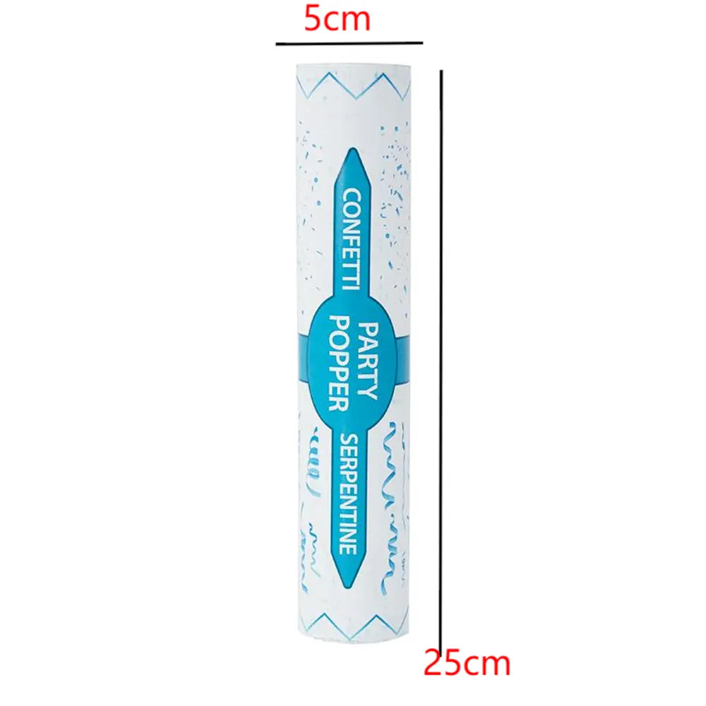 Canon à Confettis Bleu Uni – 1 Pièce