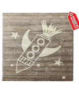 Tapis Carré Fusée 150x150 cm Un Amour de Tapis - Taupe