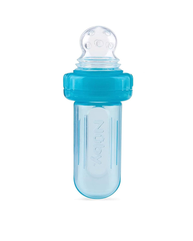 Nûby Nibber Snack for Fruits & Vegetables & Silicone Cookies 6M+ - Blue